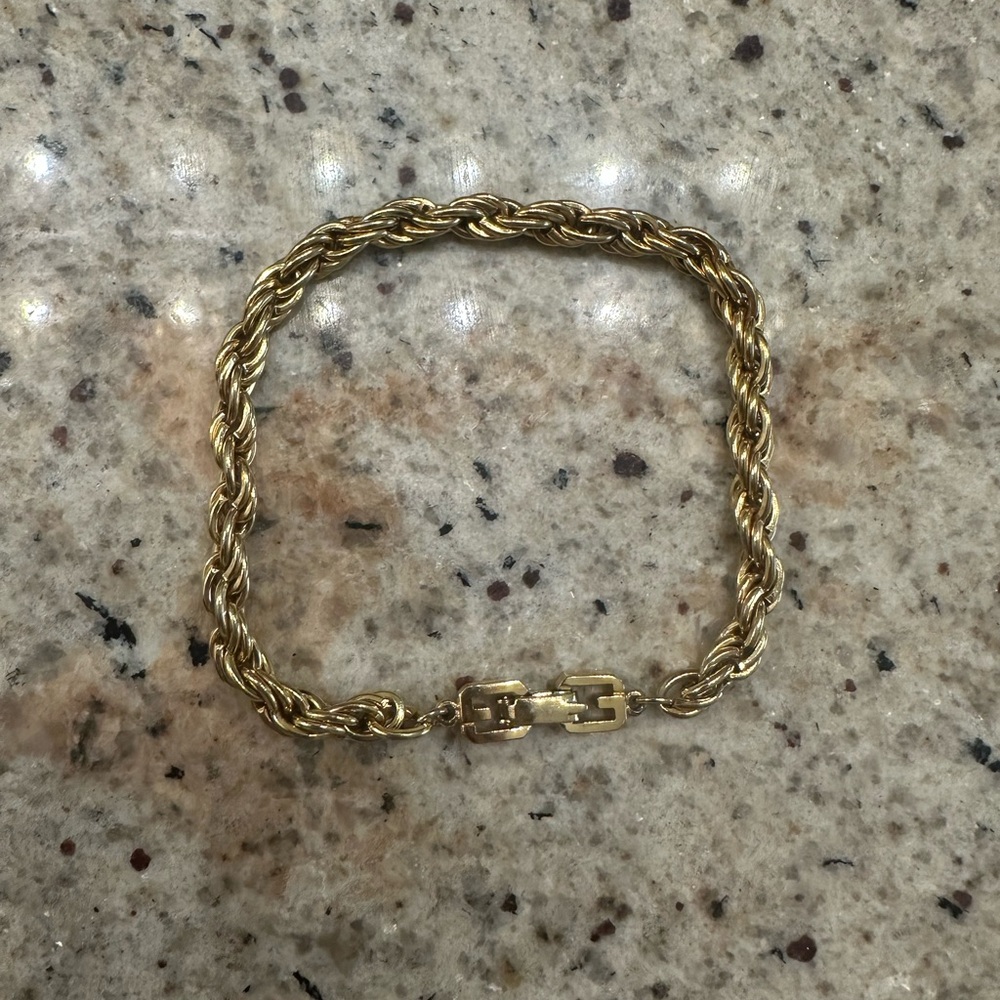 Givenchy Gold Rope Chain‎ Bracelet